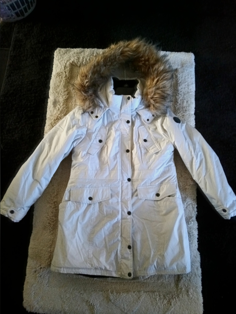 Madden Girl Black and White Puffer Jacket